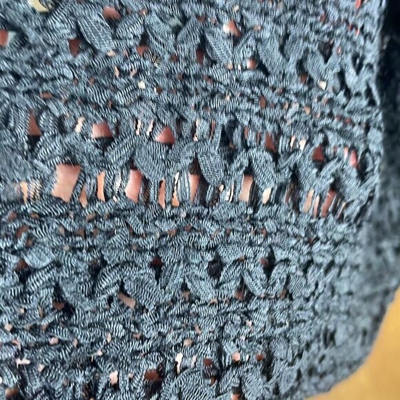 Venue Ribbon Knit Open Front Longline Cardigan Sweater 1X - Picture 7 of 8